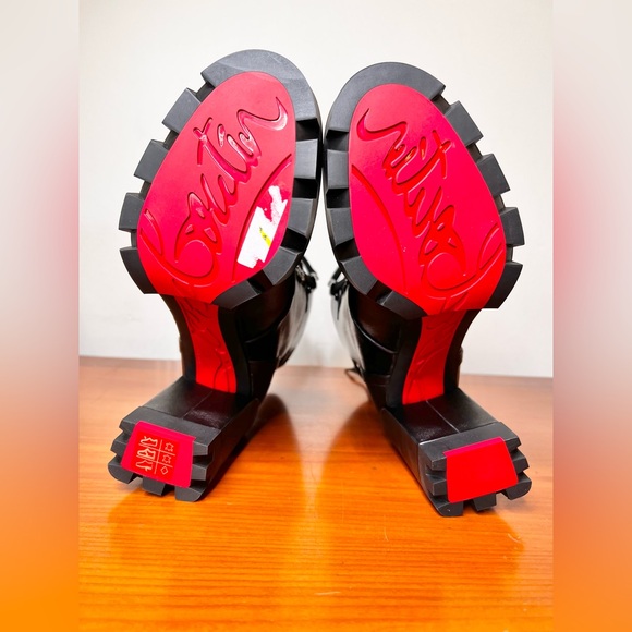 NEW Christian Louboutin Macademia 100 Black Ankle Boots Size 38 - Picture 8 of 10